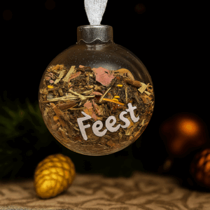 kerstbal met losse thee